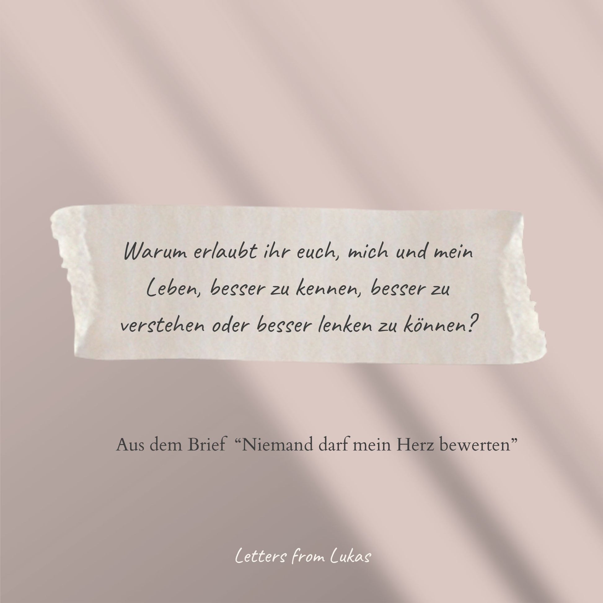 Niemand darf mein Herz bewerten (German Edition)